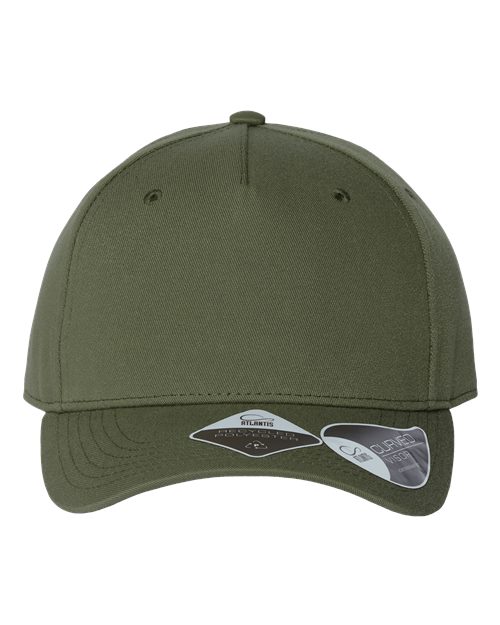 Atlantis Headwear FIJI — Sustainable Five-Panel Cap — Olive