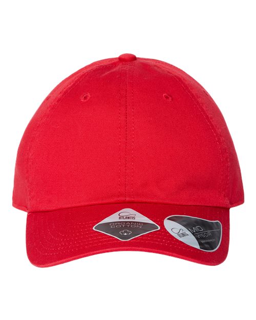 Atlantis Headwear FRASER — Sustainable Dad Hat — Red