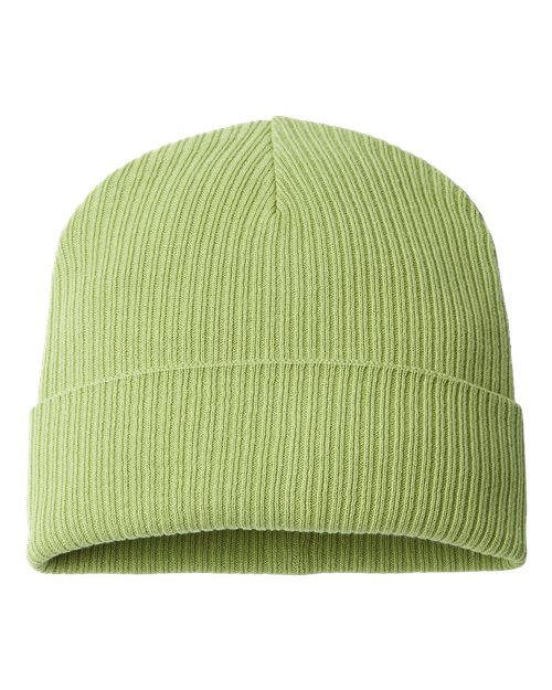 Atlantis Headwear NELSON — Sustainable Cuffed Beanie — Leaf Green