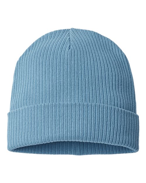 Atlantis Headwear NELSON — Sustainable Cuffed Beanie — Light Avio Blue