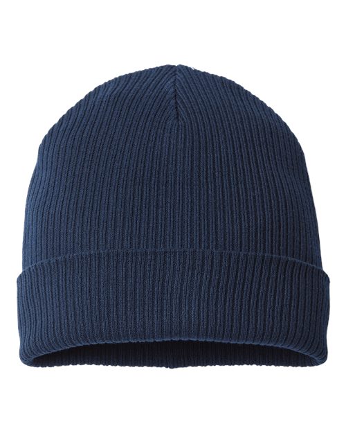 Atlantis Headwear NELSON — Sustainable Cuffed Beanie — Navy