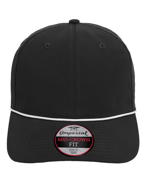 Imperial 7054 — The Wingman Cap — Black/ White