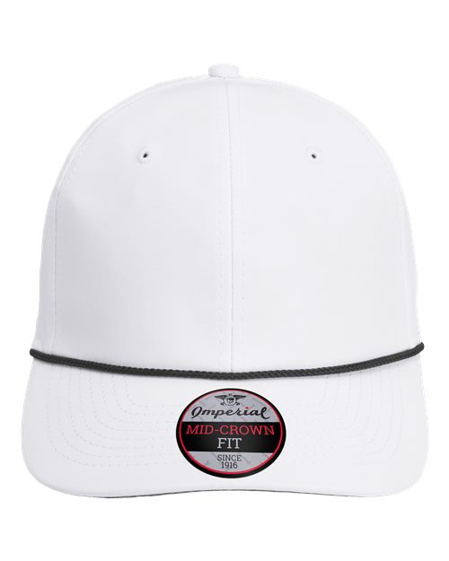 Imperial 7054 — The Wingman Cap — White/ Black