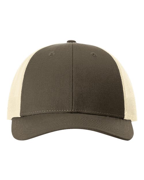 Richardson 115 — Low Pro Trucker Cap — Chocolate Chip/ Birch