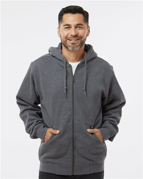 DRI DUCK 7033T — Men's Tall Crossfire Heavyweight Power Fleece Hooded Jacket with Thermal Lining — main view