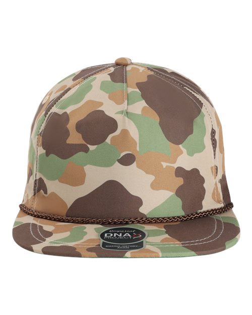 Imperial DNA010 — The Aloha Rope Cap — Frog Skin Camo/ Brown