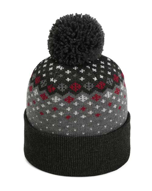 Imperial 6017 — The Baniff Cuffed Beanie — Black Heather