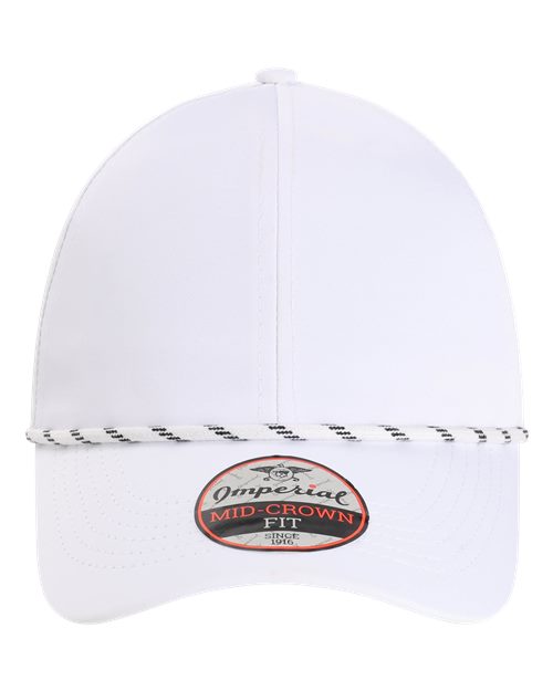 Imperial 6054 — The Habanero Performance Rope Cap — White