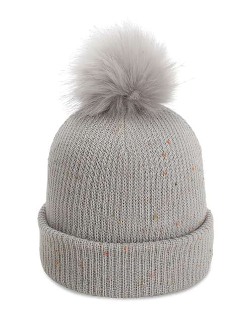 Imperial 6014 — The Montage Pom Cuffed Beanie — Light Grey