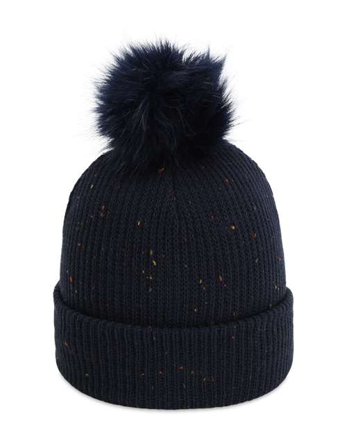 Imperial 6014 — The Montage Pom Cuffed Beanie — Navy