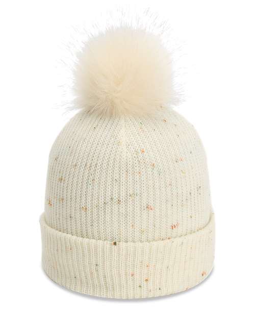 Imperial 6014 — The Montage Pom Cuffed Beanie — Putty