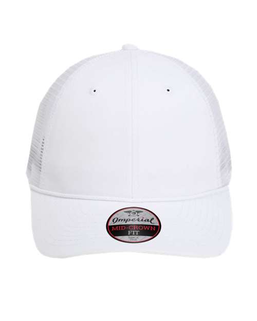 Imperial 7055 — The Night Owl Performance Rope Cap — White/ White