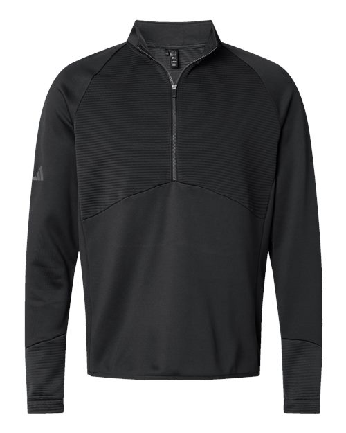 Adidas A587 — Men's Performance Quarter-Zip Pullover — Black