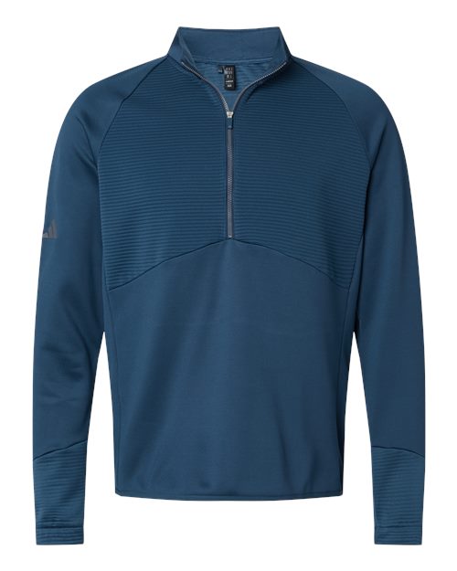 Adidas A587 — Men's Performance Quarter-Zip Pullover — Crew Navy