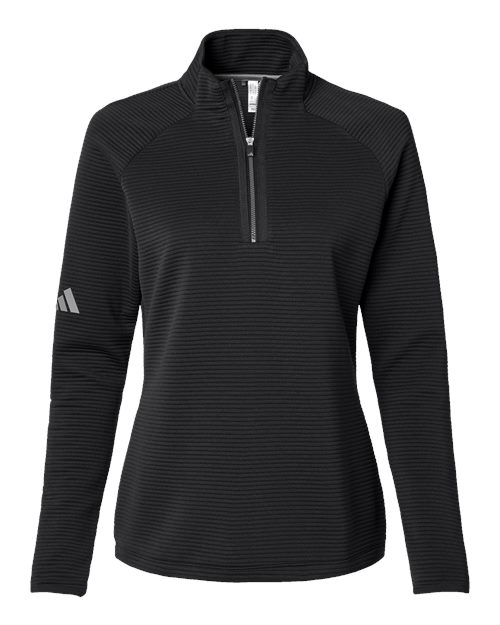 Adidas A589 — Women's Spacer Quarter-Zip Pullover — Black