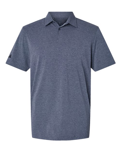 Adidas A590 — Men's Blended Polo — Collegiate Navy Melange