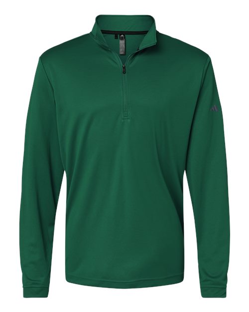 Adidas A401 — Men's Ultimate365 Lightweight Quarter-Zip Pullover — Collegiate Green