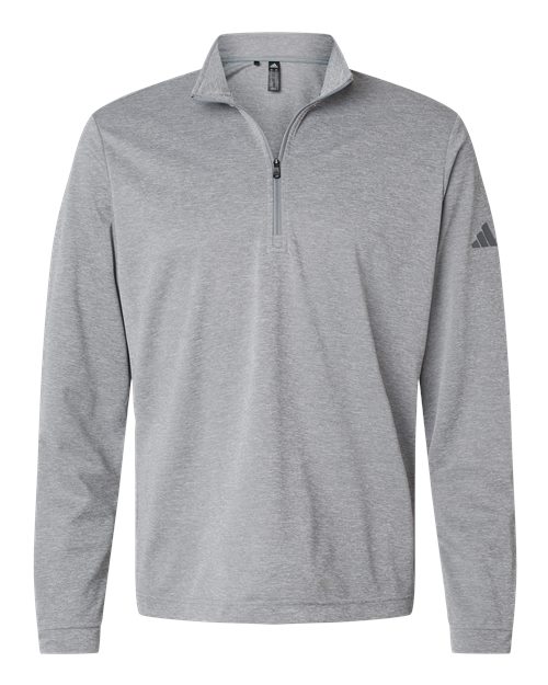 Adidas A401 — Men's Ultimate365 Lightweight Quarter-Zip Pullover — Grey Three Melange