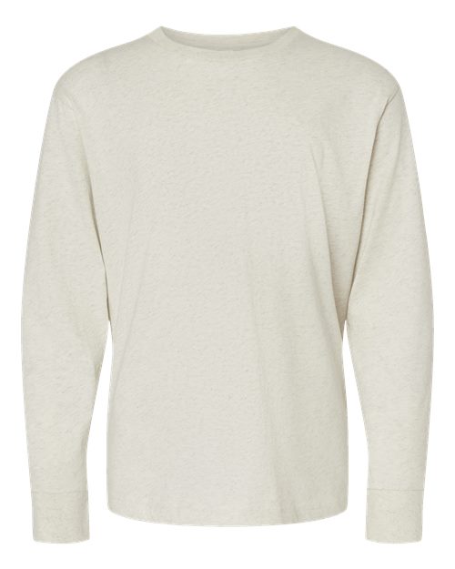 LAT 6201 — Youth Fine Jersey Long Sleeve Tee — Natural Heather