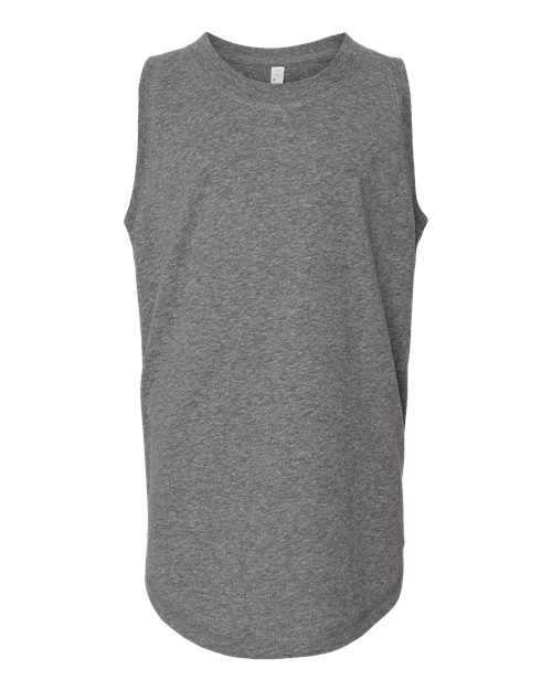 LAT 2692 — Girls' Relaxed Fine Jersey Tank — Granite Heather