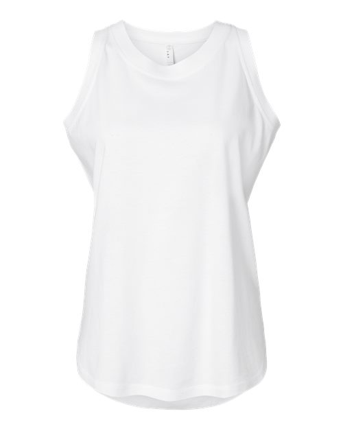 LAT 3592 — Women's Relaxed Fine Jersey Tank — White
