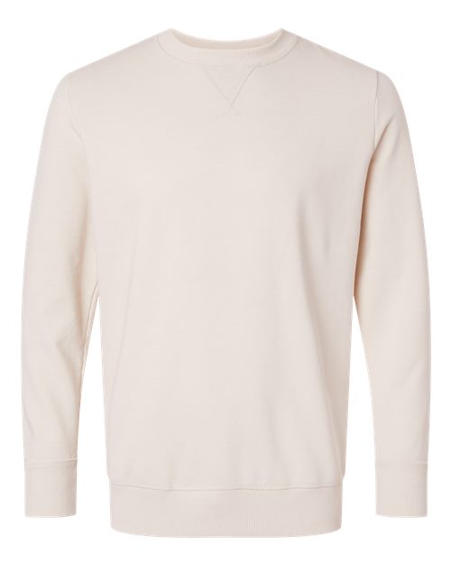 LAT 6935 — Unisex Vintage Wash Fleece Crewneck Sweatshirt — Washed Natural
