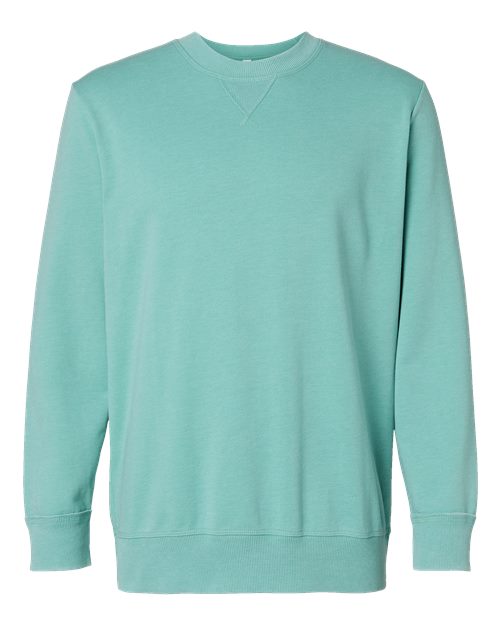 LAT 6935 — Unisex Vintage Wash Fleece Crewneck Sweatshirt — Washed Saltwater