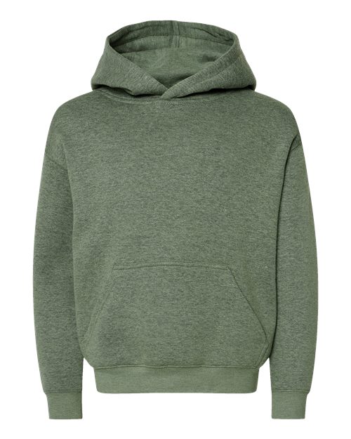 LAT 2296 — Youth Hoodie Sweatshirt — Bamboo Blackout