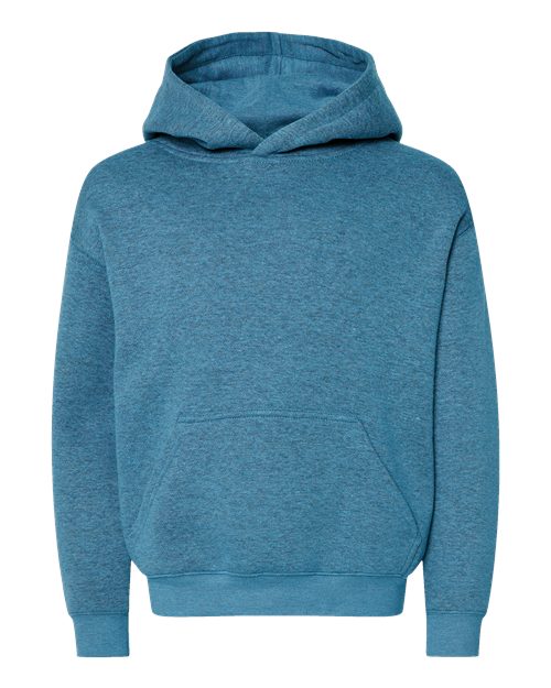 LAT 2296 — Youth Fleece Hoodie Sweatshirt — Bermuda Blackout