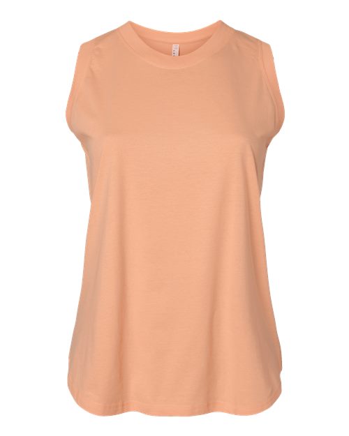 LAT 3892 — Women's Curvy Relaxed Fine Jersey Tank — Peachy