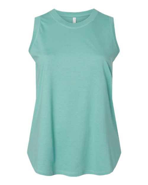 LAT 3892 — Women's Curvy Relaxed Fine Jersey Tank — Saltwater