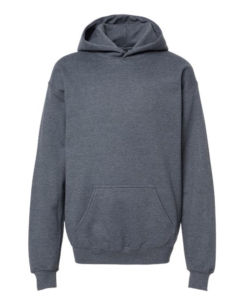 Gildan SF500B — Youth Softstyle® Midweight Hooded Sweatshirt — Dark Heather