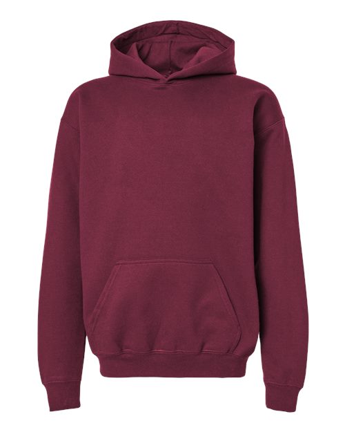 Gildan SF500B — Youth Softstyle® Midweight Hooded Sweatshirt — Maroon