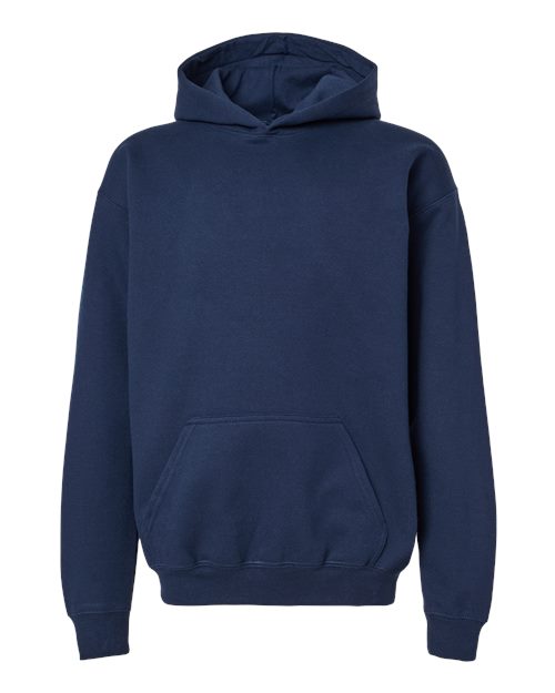 Gildan SF500B — Youth Softstyle® Midweight Hooded Sweatshirt — Navy