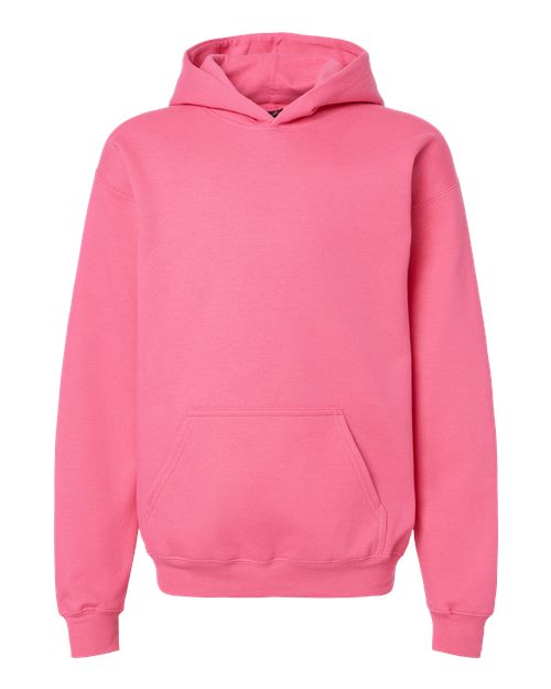 Gildan SF500B — Youth Softstyle® Midweight Hooded Sweatshirt — Pink Lemonade