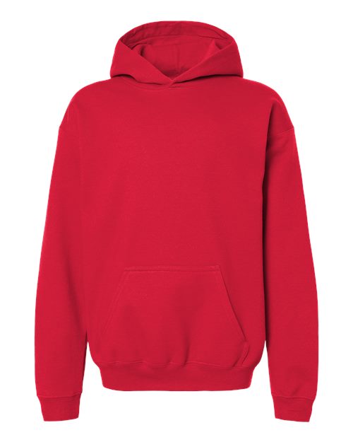 Gildan SF500B — Youth Softstyle® Midweight Hooded Sweatshirt — Red