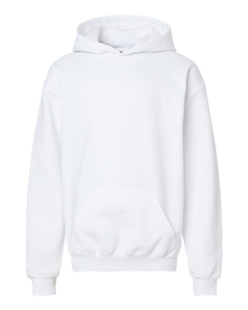 Gildan SF500B — Youth Softstyle® Midweight Hooded Sweatshirt — White