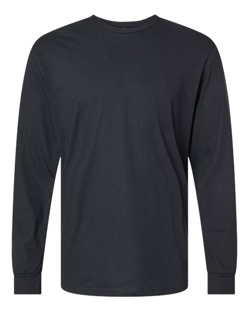 Gildan 64440CVC — Unisex Softstyle® CVC Long Sleeve T-Shirt — Pitch Black