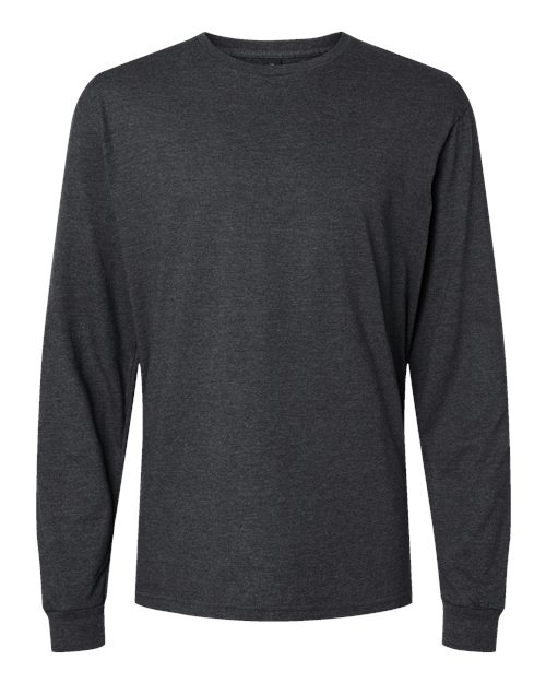 Gildan 64440CVC — Unisex Softstyle® CVC Long Sleeve T-Shirt — Pitch Black Mist
