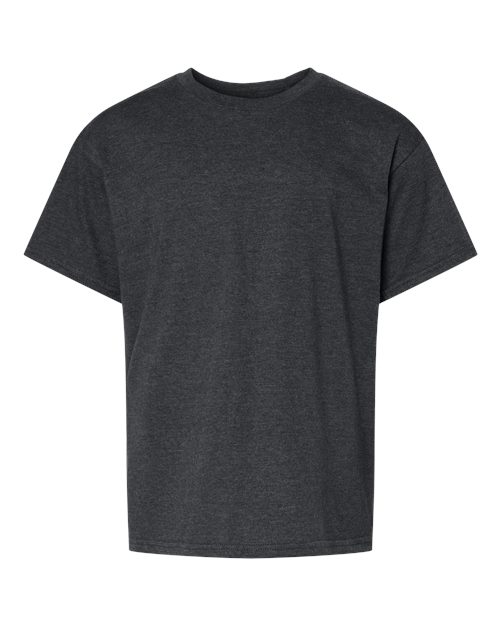 Gildan 64000BCVC — Youth Softstyle® CVC T-Shirt — Pitch Black Mist
