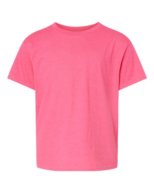 Gildan 64000BCVC — Youth Softstyle® CVC T-Shirt — Pink Lemonade Mist