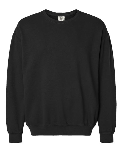 Comfort Colors 1466 — Unisex Garment-Dyed Lightweight Fleece Crewneck Sweatshirt — Black