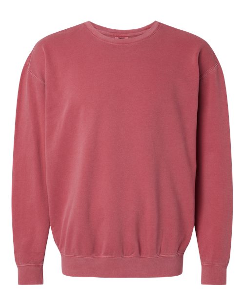 Comfort Colors 1466 — Unisex Garment-Dyed Lightweight Crewneck Sweatshirt — Crimson