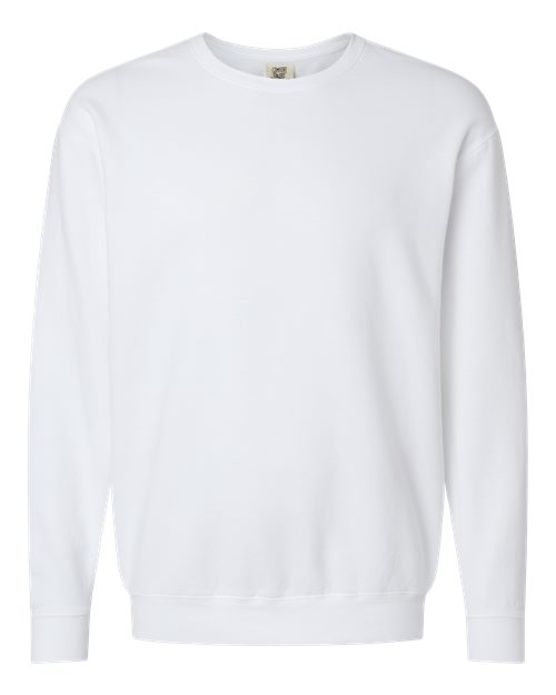 Comfort Colors 1466 — Unisex Garment-Dyed Lightweight Fleece Crewneck Sweatshirt — White