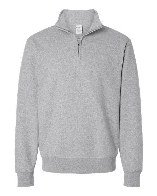 Champion S450 — Unisex Powerblend® Quarter-Zip Pullover — Light Steel