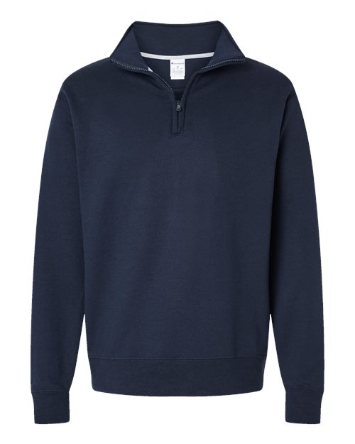 Champion S450 — Unisex Powerblend® Quarter-Zip Pullover — Navy