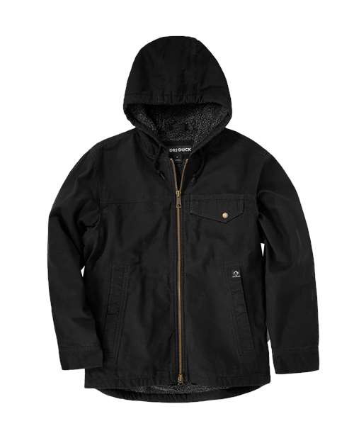 DRI DUCK 5033 — Men's Quest Lifestyle Canvas Jacket — Black