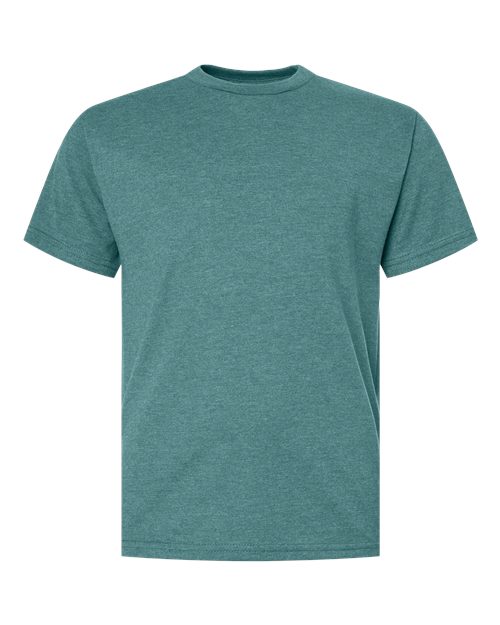 Hanes 498Y — Youth Perfect-T T-Shirt — Cactus Heather