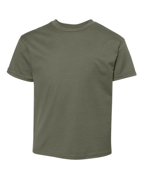 Hanes 498Y — Youth Perfect-T T-Shirt — Fatigue Green