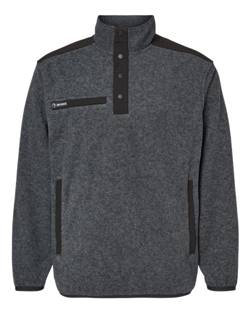 DRI DUCK 7353 — Men's Ranger Melange Fleece Pullover — Charcoal